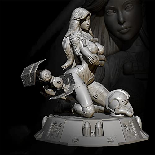 Risjc 1/24 Fantasy Planet Female Warrior Harzmodell-Miniaturbausatz, unmontiert und unbemalt Die Cast Soldier Assembly/B542n Risjc 1/24 Fantasy Planet Female Warrior Harzmodell-Miniaturbausatz, unmontiert und unbemalt Die Cast Soldier Assembly/B542n von Risjc
