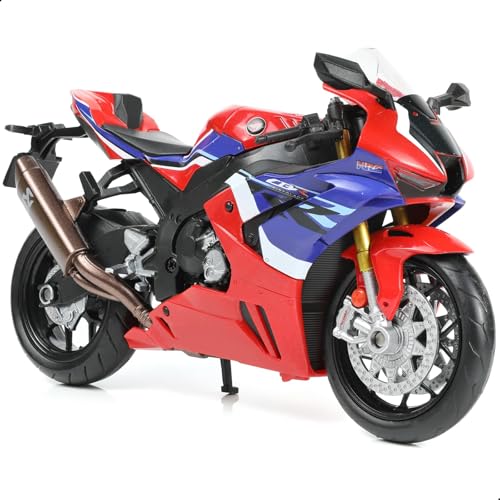 Risopen 1:12 Motorrad Modell kompatibel für Honda CBR 1000R Legierung Diecast Motorrad Modell Spielzeug Mini Moto Geschenk (rot) von Risopen