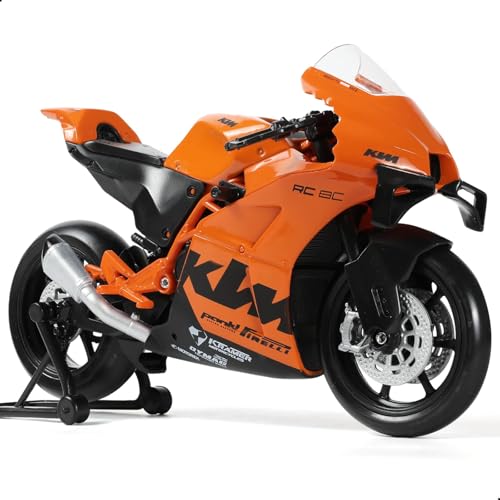 Risopen 1:12 Motorrad Modell für KTM RC 8C Legierung Diecast Motorrad Modell Spielzeug Mini Moto Geschenk (Orange) von Risopen