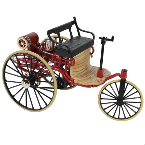 Risopen 1:12 Maßstab kompatibel für Mercedes Benz Patent Nr. 1 Auto der Welt erste Replica Classic Auto Modell Dekoration Geschenk für Modell Vintage Enthusiast (rot) von Risopen