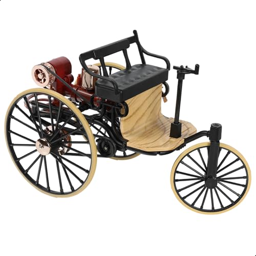 Risopen 1:12 Maßstab kompatibel für Mercedes Benz Patent Nr. 1 Auto der Welt erste Replik Red Classic Auto Modell Dekoration Geschenk für Fahrzeug Enthusiasten(schwarz) von Risopen