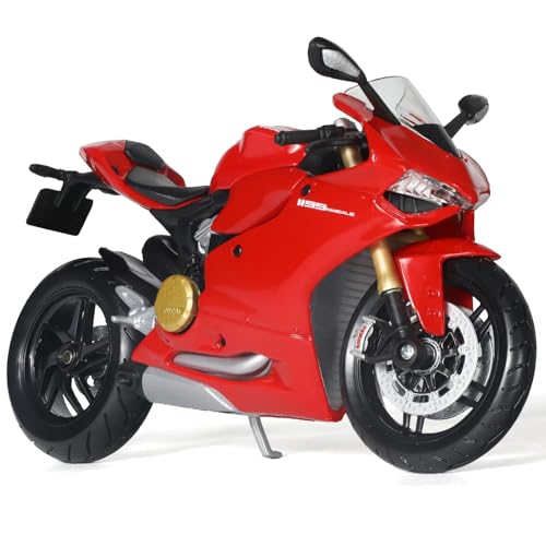 Risopen 1:12 Motorrad Modell kompatibel für Ducati 1199 Panigale Legierung Diecast Motorrad Modell Spielzeug Mini Moto Geschenk (rot) von Risopen