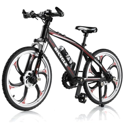 Risopen 1:8 Skala Druckguss Metall Mini Mountainbike Fahrrad Modell Spielzeug Finger BMX Spielzeug Desktop Dekoration Handwerk für Radfahren Liebhaber (rot) von Risopen