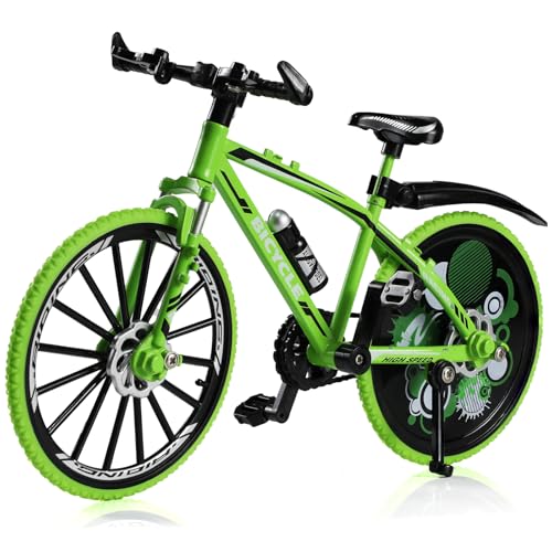 Risopen 1:8 Skala Druckguss Metall Mini Road Bike Fahrrad Modell Spielzeug Finger BMX Spielzeug Desktop Dekoration Handwerk für Radfahrer Liebhaber (grün) von Risopen