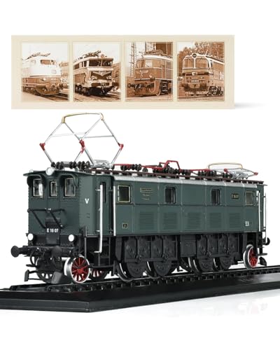 Risopen 1:87 Skala 1927 E 16 07 Plastikspielzeug Zug Modell Zug Set Keine Versammlung erforderlich Geschenk Dekoration für erwachsenes Kind (grün) von Risopen