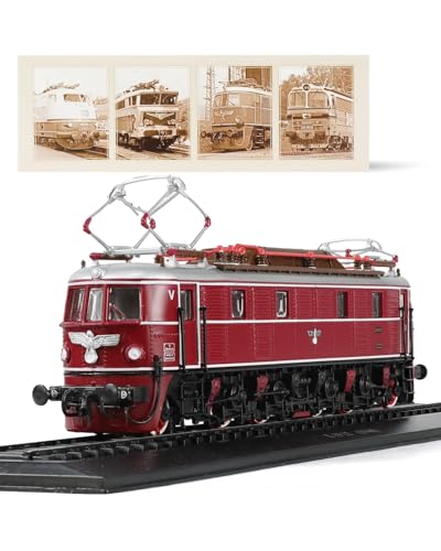 Risopen 1:87 Skala 1940 E1912 Plastikspielzeug Zug Modell Zug Set Keine Versammlung erforderlich Geschenk Dekoration für erwachsenes Kind (rot) von Risopen