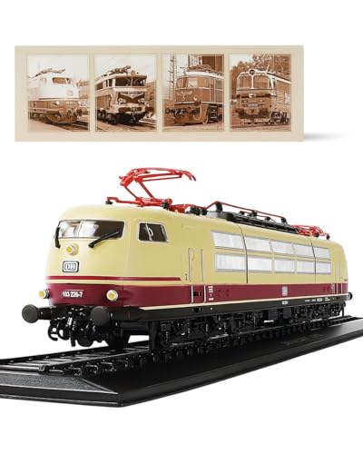 Risopen 1:87 Skala 1973 BR103 226-7 Plastikspielzeug Zug Modell Zug Set Keine Versammlung erforderlich Geschenk Dekoration für erwachsenes Kind (gelb) von Risopen