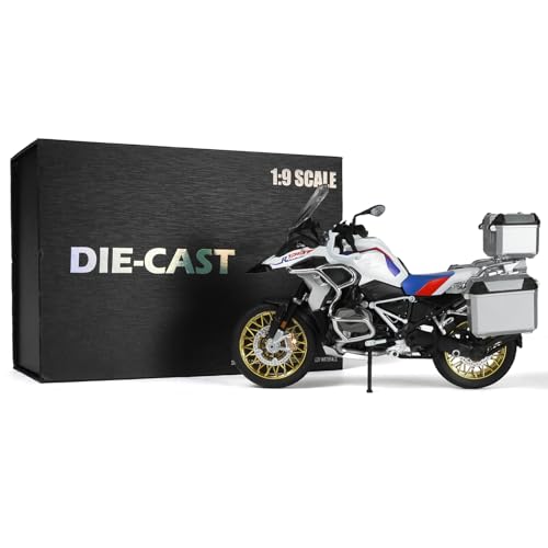 Risopen 1:9 Motorrad Modell kompatibel für BMW R125 Legierung Diecast Motorrad Modell Spielzeug Mini Moto Geschenk (Weiß) von Risopen