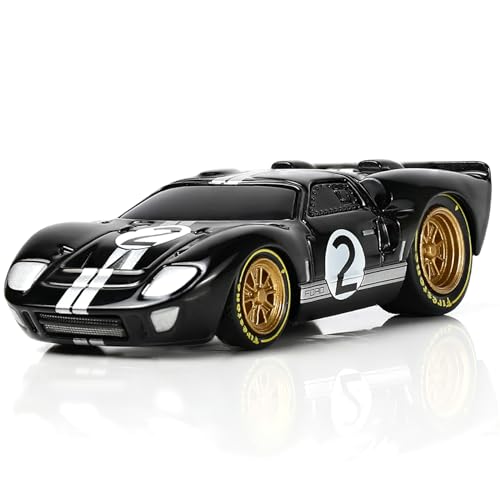Risopen Druckguss Modell Auto für Ford GT40 MK2 1:64 Antike Auto Spielzeug Geschenk Dekoration für Erwachsene (schwarz) von Risopen