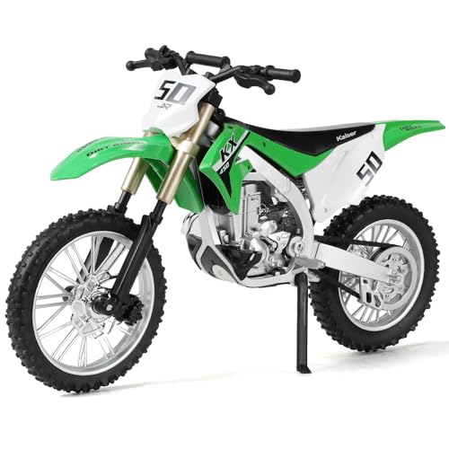 Risopen Motocross Spielzeug Dirtbike Motorradmodell Mini Supercross Motorcross Moto Modellsammlung oder Geschenk für Erwachsene Kid Boy (grün) von Risopen
