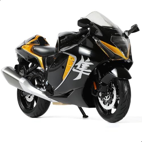 Risopen Motorrad Spielzeug für Kinder 1:12, Legierung Mini Motorcycle Modell Kompatibel für Suzuki Hayabusa Motorrad Miniatur Nachbildung Geburtstag Geschenke für Motorradmodell Fans -Black Risopen Motorrad Spielzeug für Kinder 1:12, Legierung Mini Motorcycle Modell Kompatibel für Suzuki Hayabusa Motorrad Miniatur Nachbildung Geburtstag Geschenke für Motorradmodell Fans -Black von Risopen