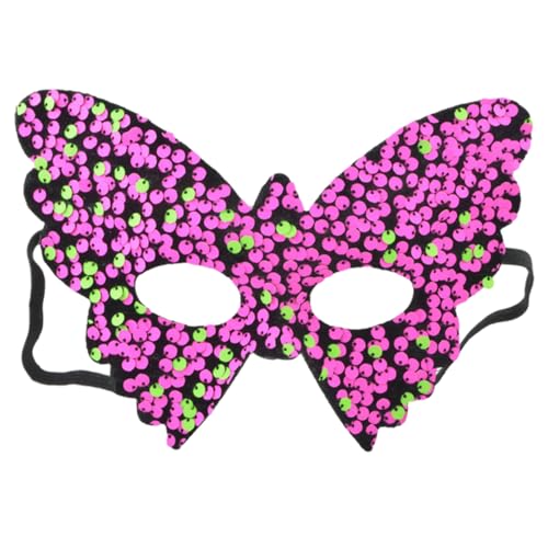 Ristyur Schmetterlings-Gesichtsbedeckung, Pailletten-Gesichtsbedeckung | Bling Masquerade Gesichtsbedeckung für Frauen - Halbe Gesichtsbedeckung in Schmetterlingsform für Bühnenshows von Ristyur