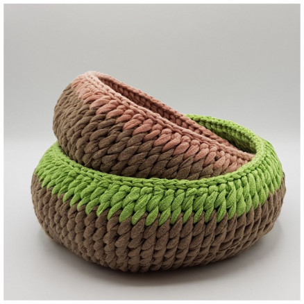Brotkorb mit 2 Farben von Rito Krea - Brotkorb Häkelmuster 23/27 cm Brotkorb mit 2 Farben von Rito Krea - Brotkorb Häkelmuster 23/27 cm von Rito Krea