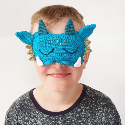 Drachen-Schlafmaske by Rito Krea - Häkelmuster mit Kit Schlafmaske 16x11cm von Rito Krea