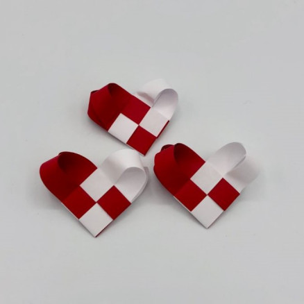 Gewebtes Weihnachtsherz by Rito Krea - DIY Weihnachtsherzen 22x7cm - 50 Stk von Rito Krea