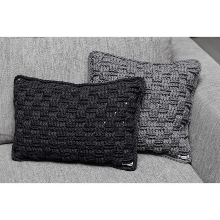 Kissen Korbmuster 30x50cm und 40x40cm Häkel-Kit von Rito Krea von Rito Krea