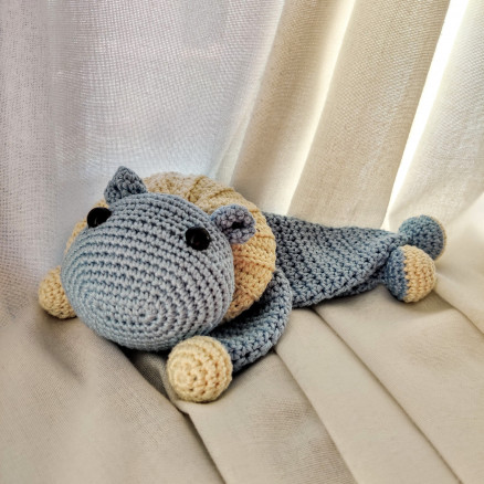 Nora das Nilpferd by Rito Krea - Häkelmuster Amigurumi 22x14cm von Rito Krea