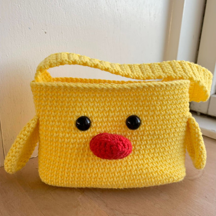 Osterküken-Körbchen by Rito Krea - Häkelmuster mit Kit Körbchen 17x10,5cm von Rito Krea