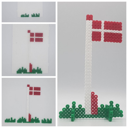Perlenflagge by Rito Krea - Dannebrog Perlenflagge Design Perlenflagge by Rito Krea - Dannebrog Perlenflagge Design von Rito Krea