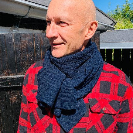 Schachbrettmuster by Rito Krea - Strickmuster mit Kit Schal Einheitsgröße von Rito Krea