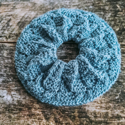 Scrunchie 3 by Rito Krea - Scrunchie knitting pattern 15 cm von Rito Krea