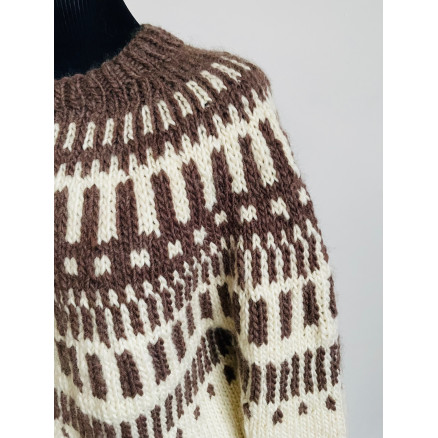 Snowdrop Wool Sweater von Rito Krea - Pullover Strickmuster Größe S-XL von Rito Krea