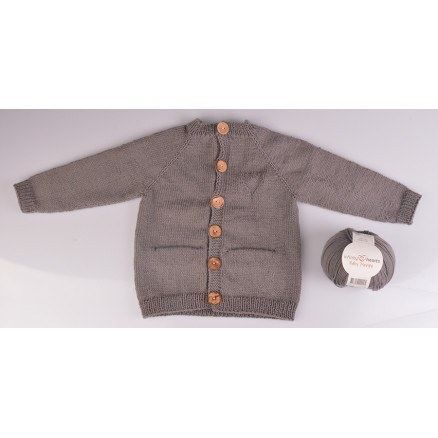 Strickcardigan Basic by Rito Krea - Strickmuster mit Kit Jacke Größen 0-18 Monate von Rito Krea