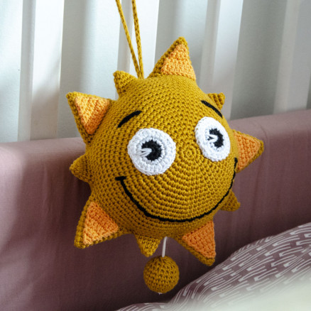 Sun with Music Box by Rito Krea - Häkelmuster mit Kit für Sonne zum Aufhängen 18 cm von Rito Krea