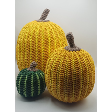 Tweo-tone Halloween Pumpkin by Rito Krea - Häkelmuster mit Kit Halloween Kürbis von Rito Krea