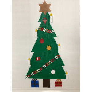 Weihnachtsbaum mit Ornamenten Weihnachtsmuster by Rito Krea - Perlen D - Lille træ - 58 cm von Rito Krea