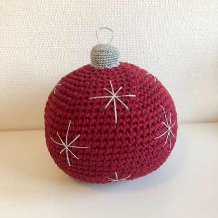 Weihnachtskugel Türstopper by Rito Krea - Häkelmuster mit Kit 21cm von Rito Krea