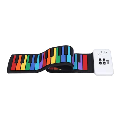 49 Keys Roll Up Piano, Dual Sensory Experience Verschiedene Töne und Effekte Beschäftigen Sich mit 49 Schlüsseln Klavier für Kinder Musikausbildung. von Riuulity