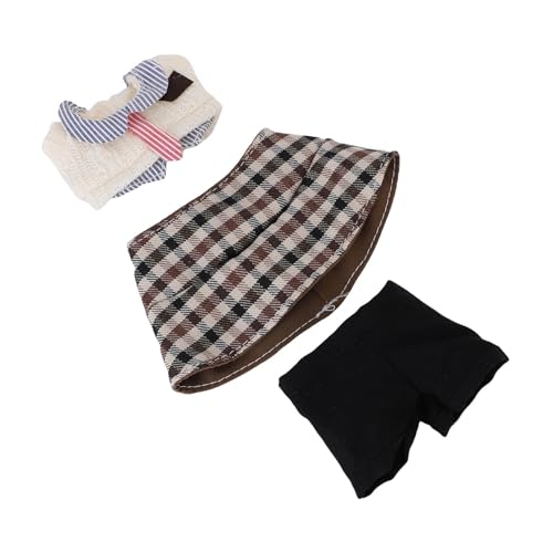 Riuulity 17 cm Puppenkleidungskit mit Eimerhut, Top und Hosen Gentleman Outfits für Kleiderdekorationskollektionen, Spielzeugpuppenzubehör Riuulity 17 cm Puppenkleidungskit mit Eimerhut, Top und Hosen Gentleman Outfits für Kleiderdekorationskollektionen, Spielzeugpuppenzubehör von Riuulity