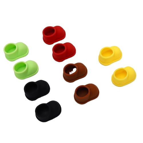 Riuulity 5 Paar Puppenstiefel in Schwarz, Braun, Rot, Gelb, Grün für 6,7 -Zoll -Puppen, Weichem Material, Leicht zu Tragen und zu Entfernen Riuulity 5 Paar Puppenstiefel in Schwarz, Braun, Rot, Gelb, Grün für 6,7 -Zoll -Puppen, Weichem Material, Leicht zu Tragen und zu Entfernen von Riuulity