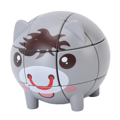Riuulity Animal Speed ​​-Puzzle, Niedliche Bildung 3x3 Speed ​​-Puzzle -Spiel für Kinder, die aus Hochwertigen ABs Hergestellt Werden, mit Charmantem Tiermodelldesign, die von Riuulity