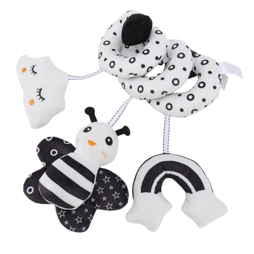 Riuulity Cartoon Animal Spiral Carsat Hängende Rasselspielzeug, Babybettwickel um Glocken und Visuelle Wahrnehmungspflicht für Babybett, Bestehend aus Sicherem Plüschmaterial Riuulity Cartoon Animal Spiral Carsat Hängende Rasselspielzeug, Babybettwickel um Glocken und Visuelle Wahrnehmungspflicht für Babybett, Bestehend aus Sicherem Plüschmaterial von Riuulity