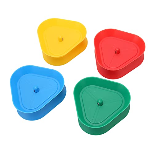 Riuulity Dreieckiger Kartenspielhalter, 4 Farben Frühlingsdesign, Pokerhalter für Erwachsene und, Einfach zu Bedienen, Langlebiges Kunststoffmaterial von Riuulity