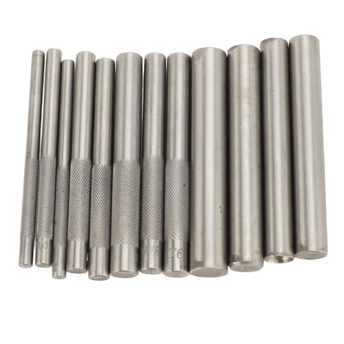 Riuulity Edelstahl -Metallniet -Setter -Werkzeugkit, Extra Lange Griffe, Universelle Setter -Basis mit 10 Breiten, Feste Konstruktion für Stanzloch und Schnappbäder von Riuulity