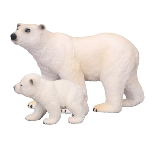 Riuulity White Bear Figur -Spielzeugset, Lebensechte Tierskulpturverzierung, Dekorative für Bildung, Spiele, Kunsthandwerk Riuulity White Bear Figur -Spielzeugset, Lebensechte Tierskulpturverzierung, Dekorative für Bildung, Spiele, Kunsthandwerk von Riuulity