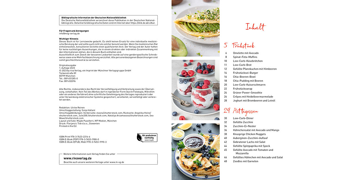 Buch - Low-Carb-Expressküche Buch - Low-Carb-Expressküche von Riva Verlag