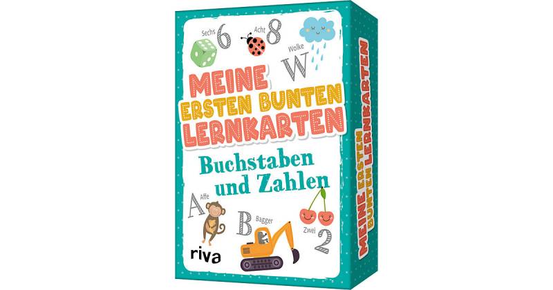 Meine ersten bunten Lernkarten - Buchstaben und Zahlen von Riva Verlag