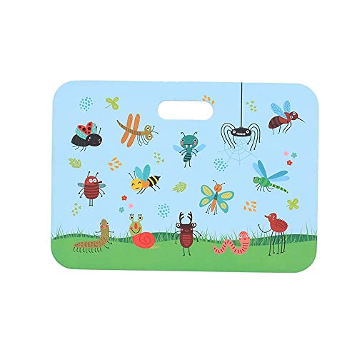 Rivanto® Kinder Kniekissen Insekten aus Eva-Schaum, 28 x 20 x 2 cm, mit Tragegriff, schützt die Knie beim Gärtnern von Rivanto