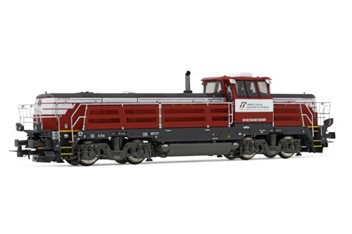Mercitalia Shunting & Terminal, Effishunter 1000 Diesellokomotive, rot/grau lackiert mit weißen Streifen von Rivarossi