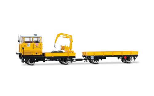 Rivarossi HR2911S DB AG, Instandhaltungsfahrzeug KLV 53 in gelber Lackierung „Netz Instandhaltung“, Ep. V-VI, mit DCC-Sounddecoder, Diesellokomotive von Rivarossi