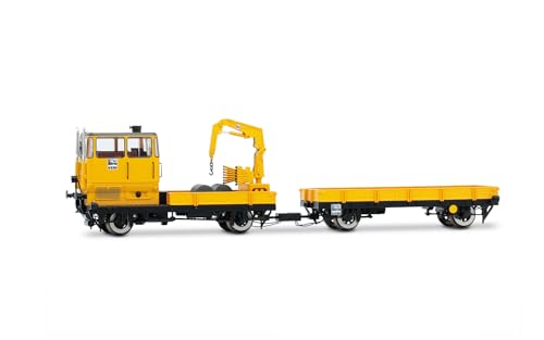 Rivarossi HR2912S DB, Wartungsfahrzeug KLV 53 in gelber Lackierung, Ep. IV, mit DCC-Sounddecoder, Modell Eisenbahnlok-Diesel von Rivarossi