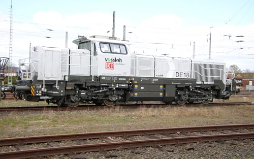 Rivarossi HR2920S DB-NordRail, Diesellokomotive Vossloh DE 18, graue Lackierung, Ep. VI, mit DCC-Sounddecoder, Diesellokomotive von Rivarossi