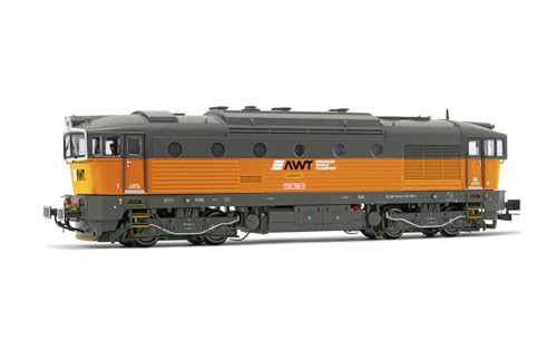 Rivarossi HR2928S AWT 4-achsige Diesellokomotive Baureihe D7537, orangegraue DCC-Lok – Diesel von Rivarossi