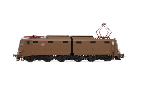 Rivarossi HR2935S, 6-achsige Elektrolokomotive E.645 1. Serie, Isabella-Lackierung, vereinfachtes FS-Logo rot, Stromabnehmer 52, Ep. V, mit DCC-Sounddecoder. Lokomotive – elektrisch von Rivarossi