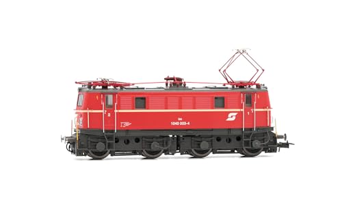 Rivarossi HR2938 ÖBB, Elektrolokomotive 1040 003, zinnoberrote Lackierung mit Einer Zierlinie, Alter Ventilator, niedriges Dach, Stufen vorne, Ep. V-Lok – Diesel von Rivarossi