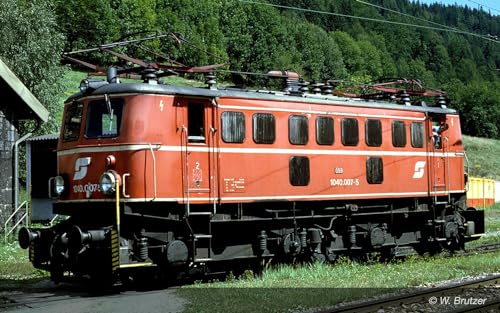 Rivarossi HR2940 OBB, Elektrolokomotive 1040 007-5, seitliche Lüftungsschlitze, zinnoberrote Lackierung mit DREI Dekorationslinien, niedriges Dach, Trittstufen vorne, epV Elektrolokomotive von Rivarossi